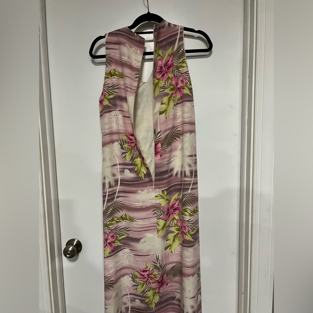 Tommy Bahama SILK Tropical Floral Maxi size 12, beautiful! Vintage - Picture 2 of 4